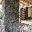 Adoquín Pórfido Gris Veta Café detalle de textura y veta natural | Piedra de basalto para diseño arquitectónico | Piedras Labeta