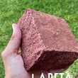Adoquín Pórfido Rojo formato 10x10 cm | Adoquín natural para pisos y banquetas | Piedras Labeta