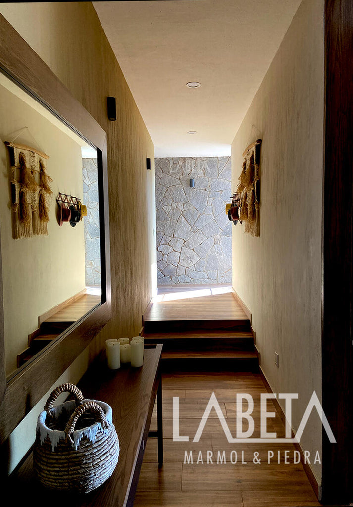 Piedra Laja Diamantada Alargada Pasillo Casa Moderna | Piedras Labeta