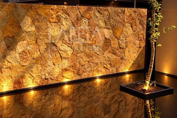 Piedra Oro viejo en Laja instalado