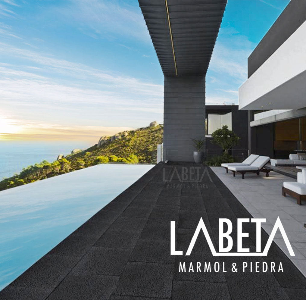 Casa moderna con Recinto Negro Poro Abierto - Piedras Labeta
